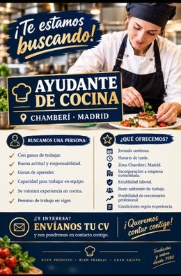 AYUDANTE DE COCINA
