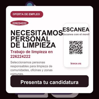 Se busca personal de limpieza