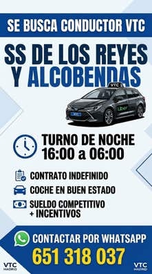 CONDUCTOR TURNO DE NOCHE VTC MADRID