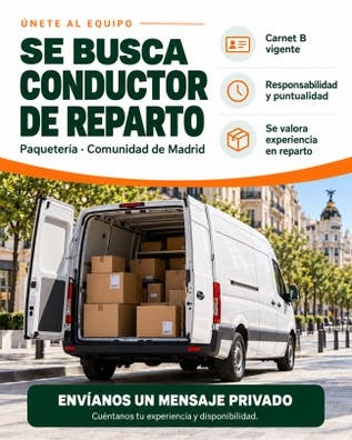 Se Busca Conductor Responsable
