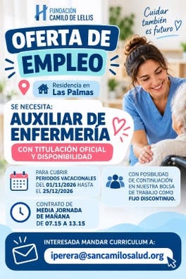 AUXILIAR DE ENFERMERÍA MEDIA JORNADA