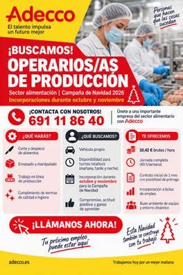 OPERARIO/A DE FÁBRICA