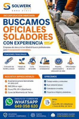 Ayudantes con experiencia