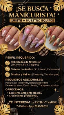 se necesita una manicurista