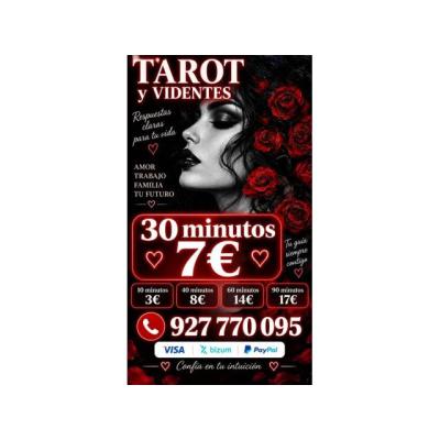 Tarot y videncia honrada 20 min 5€