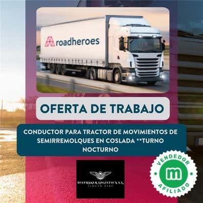 CONDUCTOR PARA TRACTOR DE MOVIMIENTOS