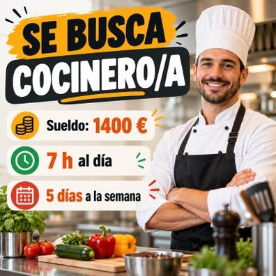 Se busca cocinero/a